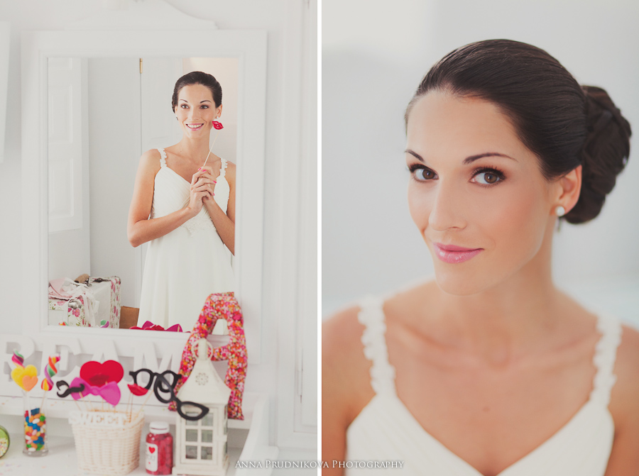 bridal hair and makeup santorini