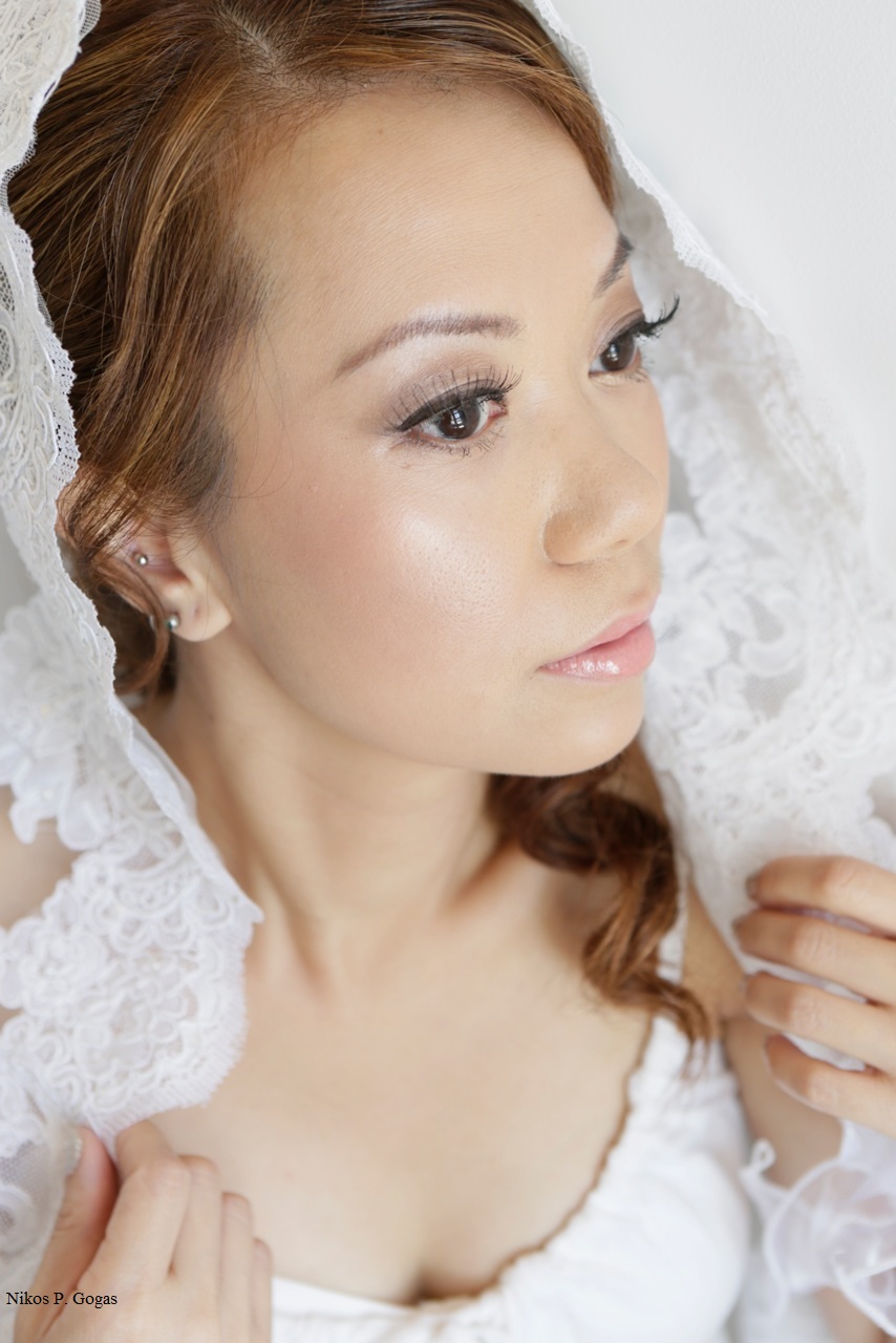 santorini asian bride